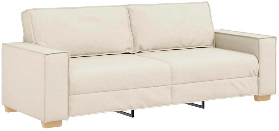 Sofa 2 vnt. Smėlio Lino mišinio audinys