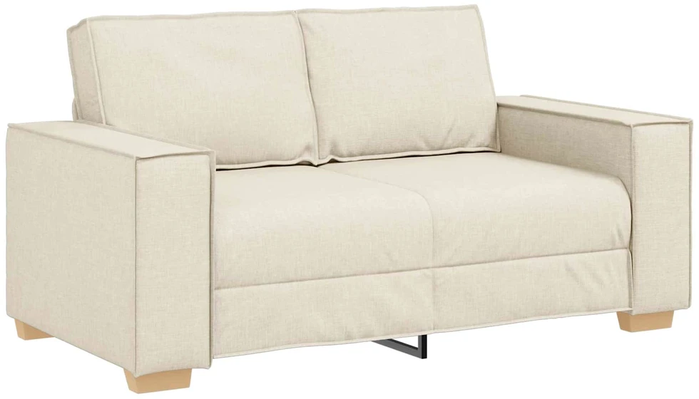 Sofa 2 vnt. Smėlio Lino mišinio audinys