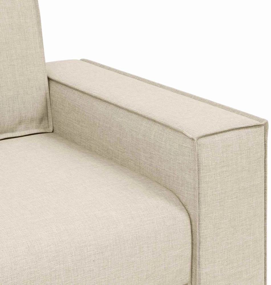 Sofa 2 vnt. Smėlio Lino mišinio audinys