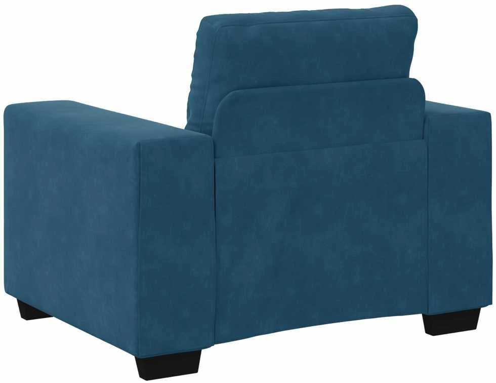 Sofa Sofos komplektas 3 vnt. Mėlyna Aksomas