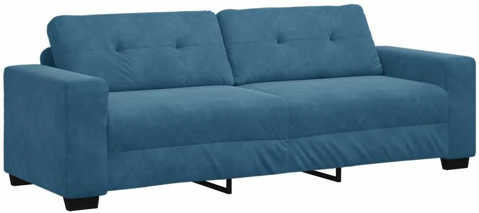 Sofa Sofos komplektas 3 vnt. Mėlyna Aksomas