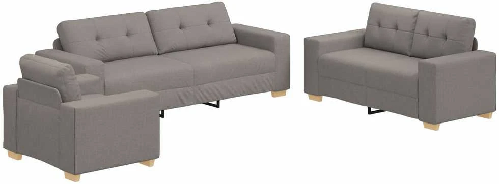 Sofa 3 vnt. Tortora Lino mišinio audinys