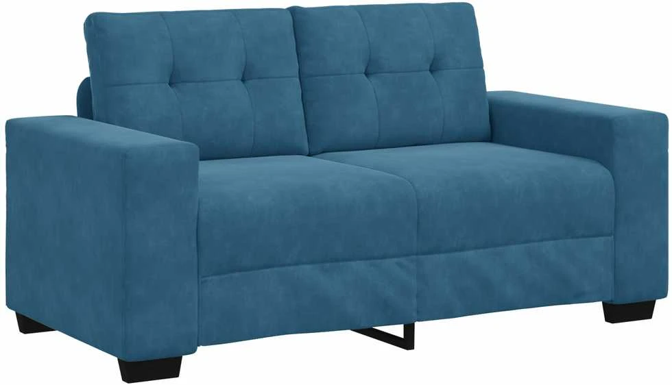 Sofa Sofos komplektas 3 vnt. Mėlyna Aksomas