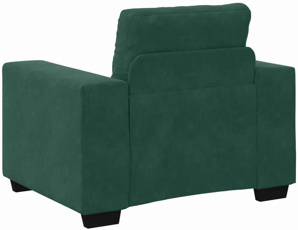 Sofa Sofos komplektas 3 vnt. Tamsiai žalia Aksomas