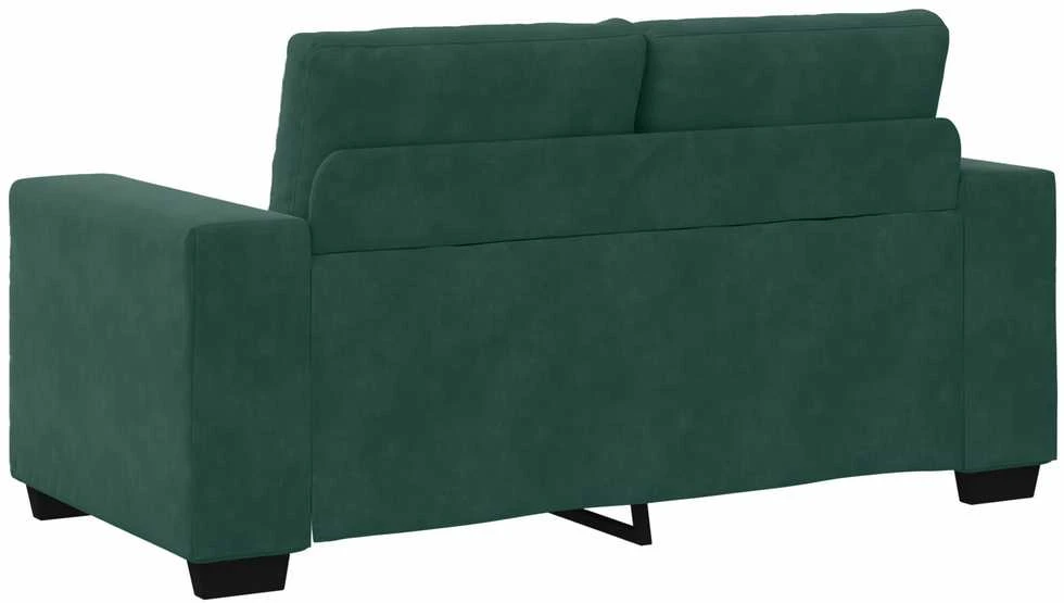 Sofa Sofos komplektas 3 vnt. Tamsiai žalia Aksomas