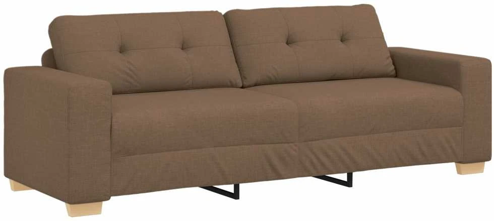 Sofa 3 vnt. Ruda Lino mišinio audinys