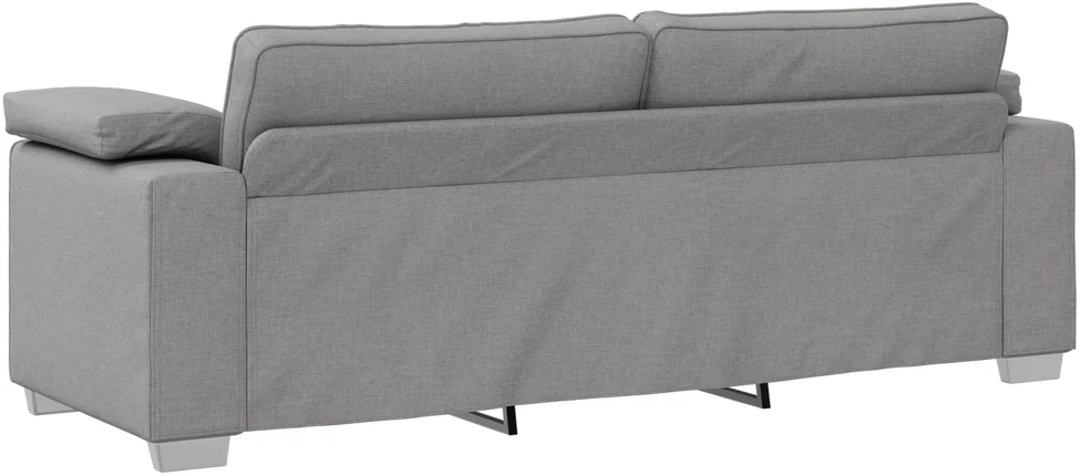 Sofa 3 vnt. Debesų pilka Lino mišinio audinys