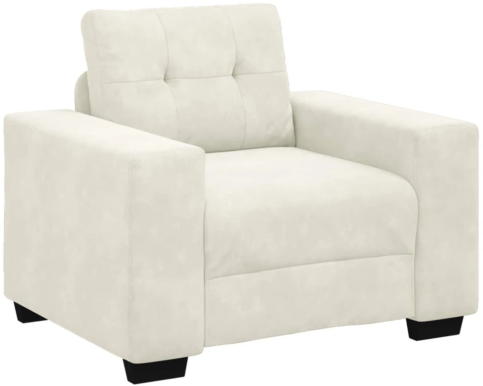 Sofa Sofos komplektas 3 vnt. Kreminė Aksomas