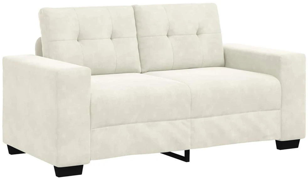 Sofa Sofos komplektas 3 vnt. Kreminė Aksomas