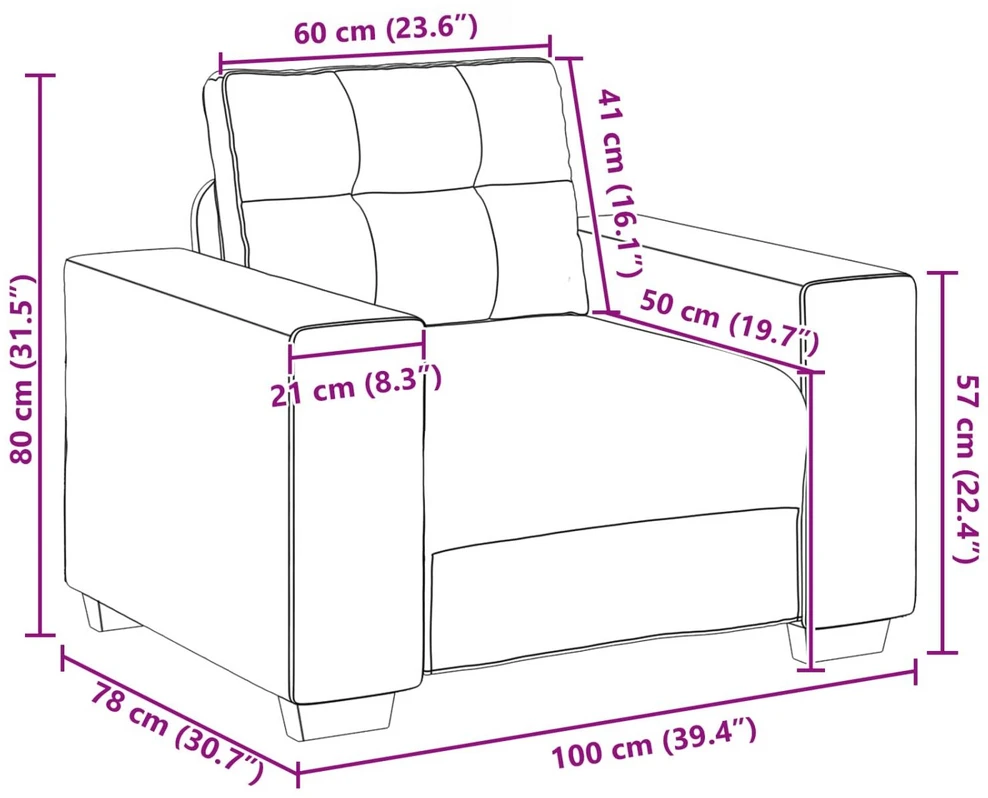 Sofa Sofos komplektas 3 vnt. Kreminė Aksomas