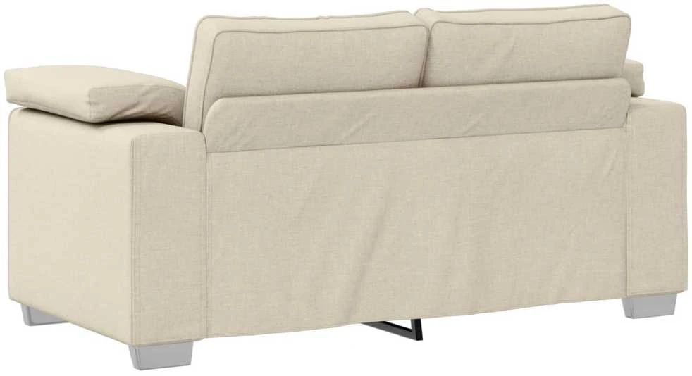 Sofa 3 vnt. Šviesiai pilka Lino mišinio audinys