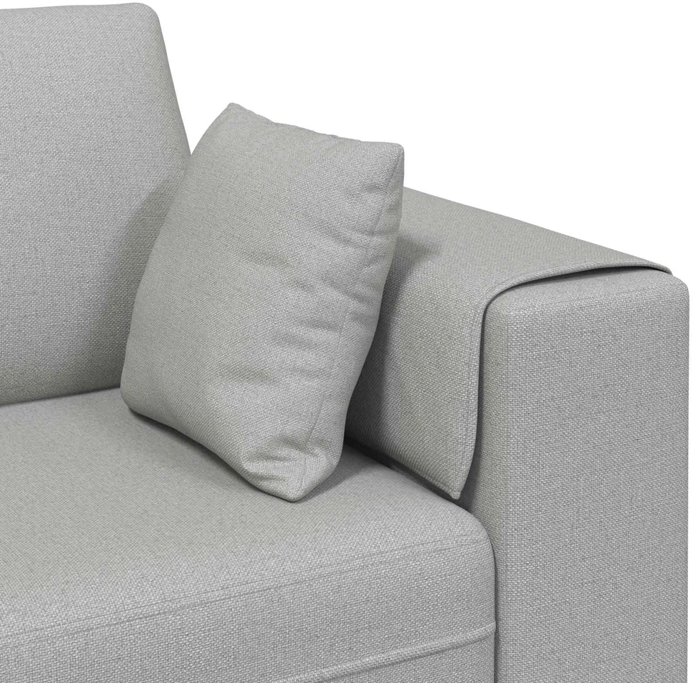 Sofa 3 vnt. Debesų pilka audinys
