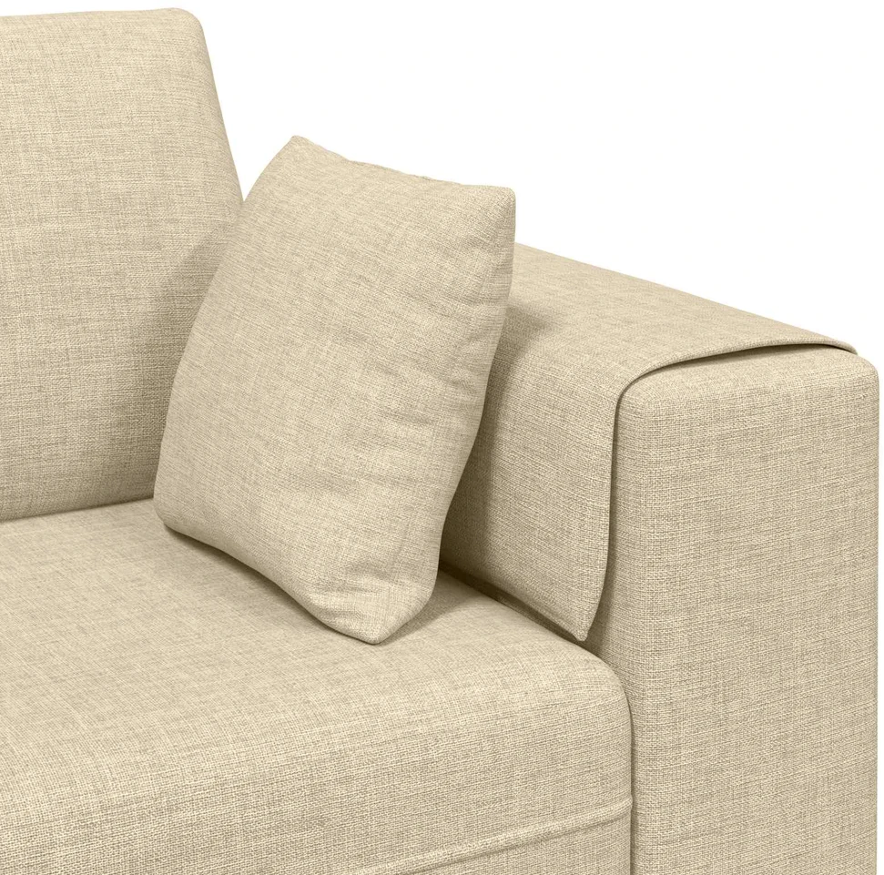 Sofa 3 vnt. Kreminė audinys