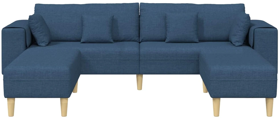 Sofa 3 vnt. Mėlyna audinys