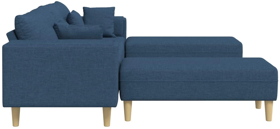 Sofa 3 vnt. Mėlyna audinys