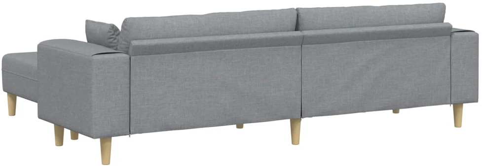 Sofa 3 vnt. Šviesiai pilka audinys