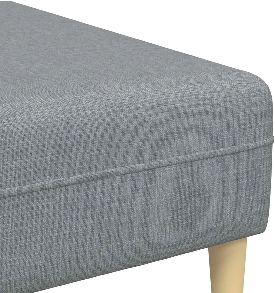 Sofa 3 vnt. Šviesiai pilka audinys