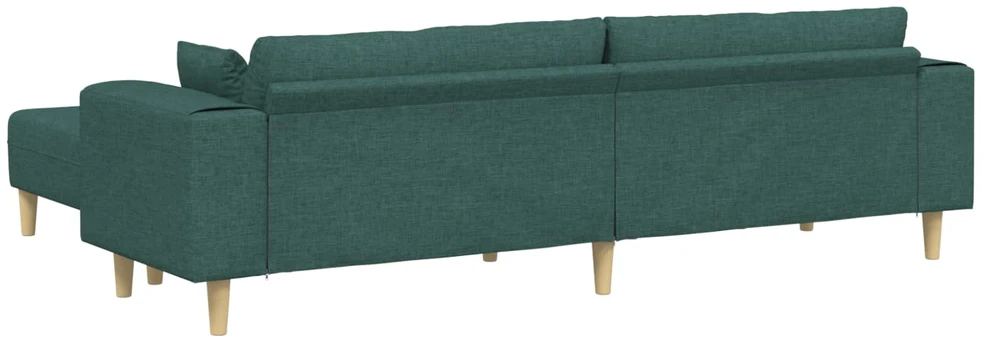 Sofa 3 vnt. Tamsiai žalia audinys