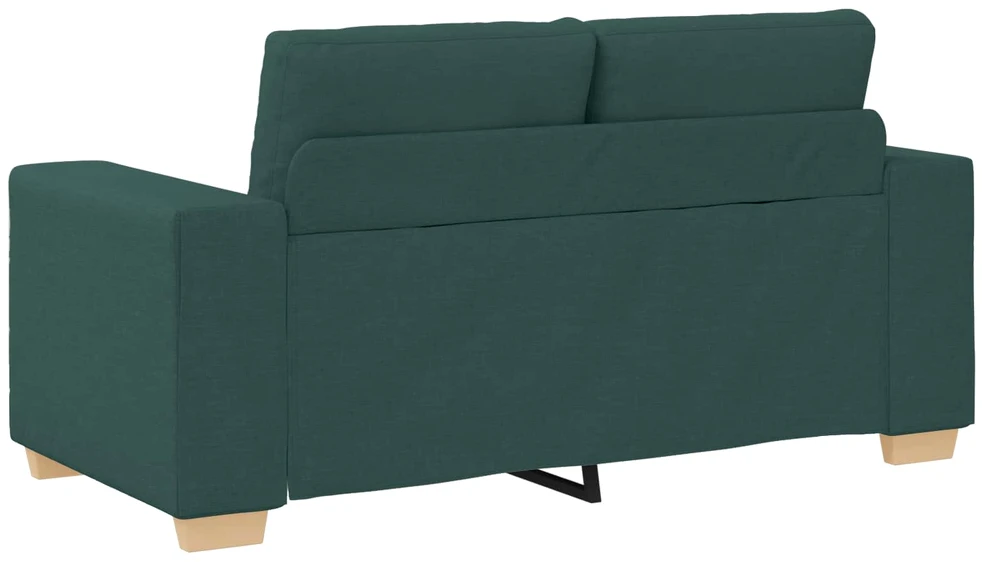 Sofa 3 vnt. Tamsiai žalia Lino mišinio audinys