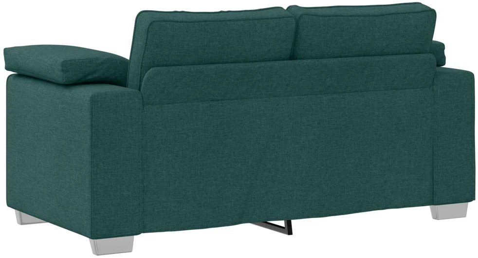 Sofa 3 vnt. Tamsiai žalia Lino mišinio audinys
