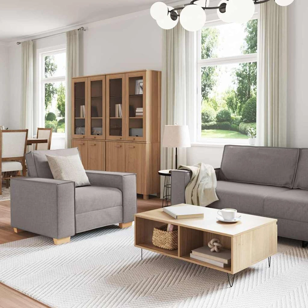 Sofa 3 vnt. Tortora Lino mišinio audinys