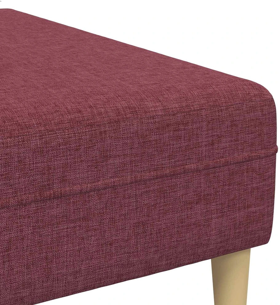 Sofa 3 vnt. Vyno raudona audinys