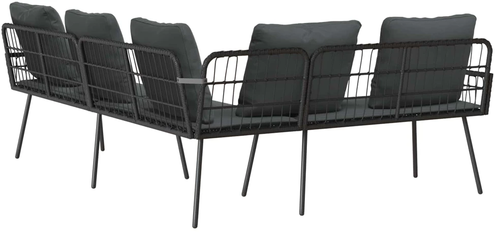 Sofa 5-Vietų skaičius Antracitas Plienas
