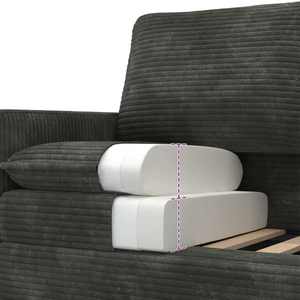 Sofa Antracito 156 x 81 x 87,5 cm Poliesteris