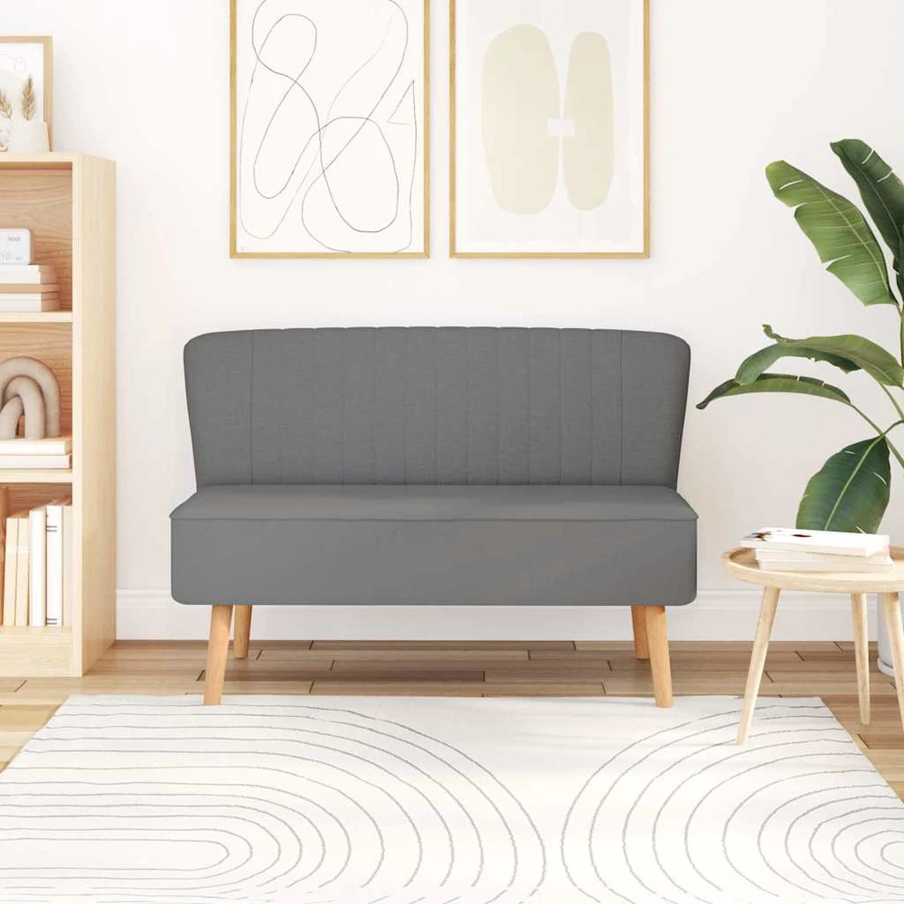 Sofa, audinys, 117x55,5x77cm, šviesiai pilka