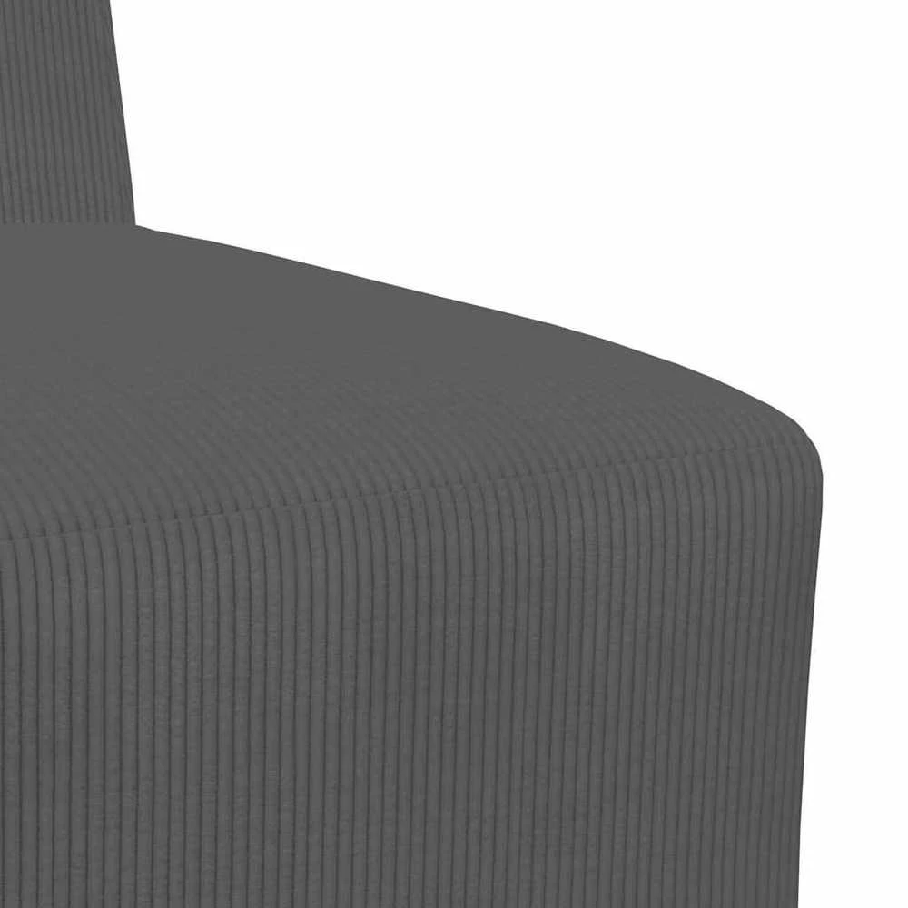 Modulinis sofa vienetas be rankų 3 vnt. Tamsiai pilka