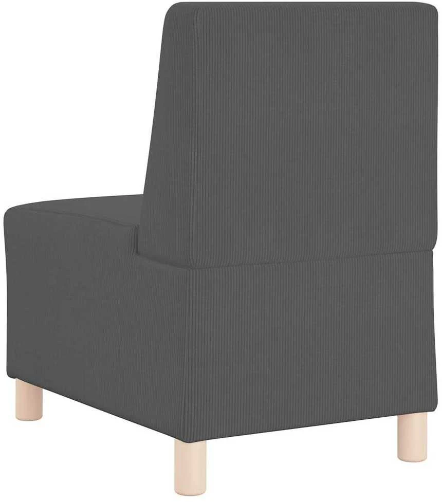 Modulinis sofa vienetas be rankų 3 vnt. Tamsiai pilka