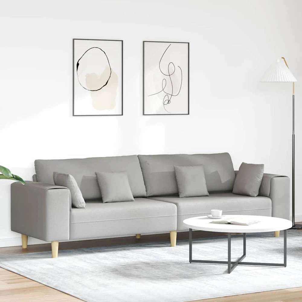 Sofa Debesų pilka 250 x 77 x 76 cm audinys