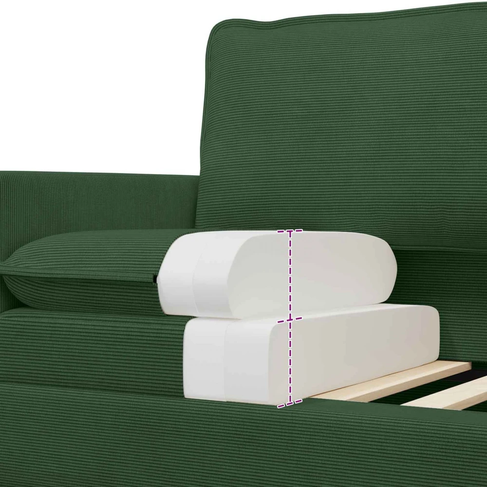 Sofa Džiunglių žalia 156 x 81 x 87,5 cm Audinys