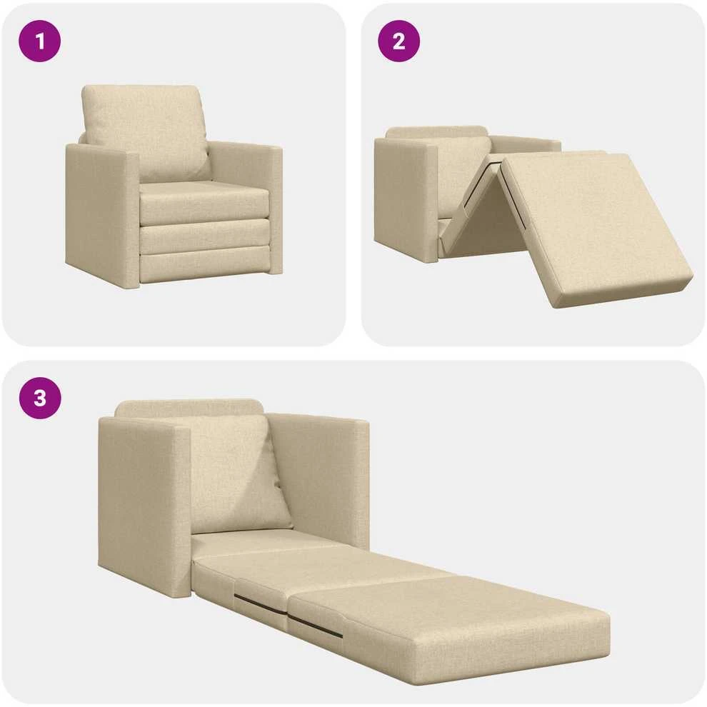 Sofa lova Kreminė 74 x 77 x 81 cm audinys