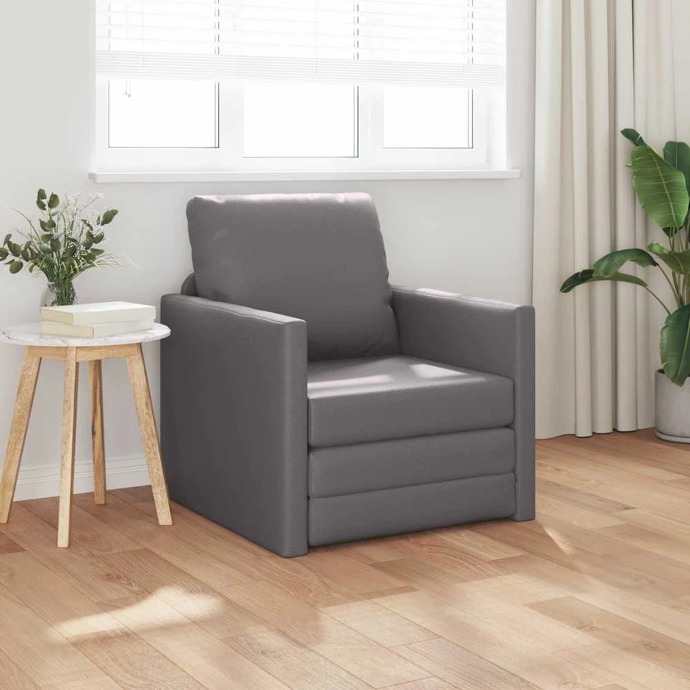 Sofa lova 60cm Pilka Dirbtinė Oda