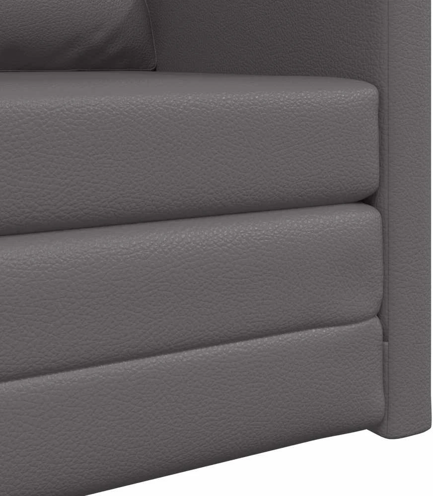 Sofa lova 60cm Pilka Dirbtinė Oda