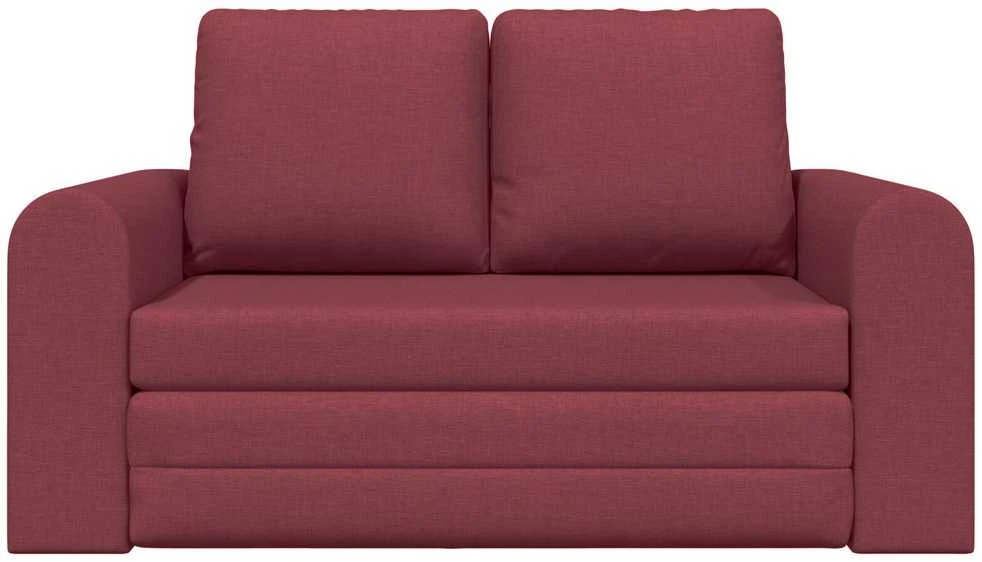 Sofa lova Vyno raudona 148 x 71 x 83 cm audinys