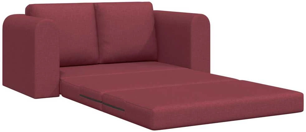 Sofa lova Vyno raudona 148 x 71 x 83 cm audinys
