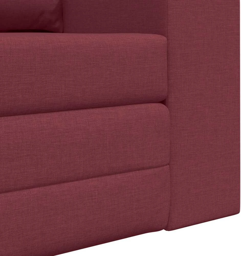 Sofa lova Vyno raudona 148 x 71 x 83 cm audinys