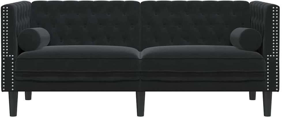 Sofa Juoda 174 x 74,5 x 70,5 cm Aksomas