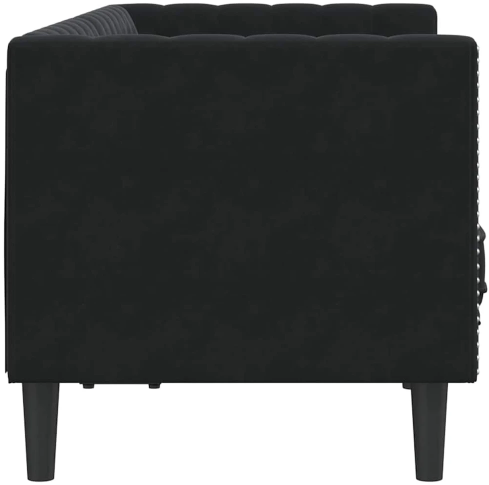 Sofa Juoda 174 x 74,5 x 70,5 cm Aksomas