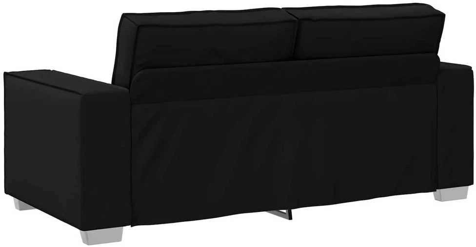 Dvivietė sofa Juodas 180 cm Dirbtinė oda