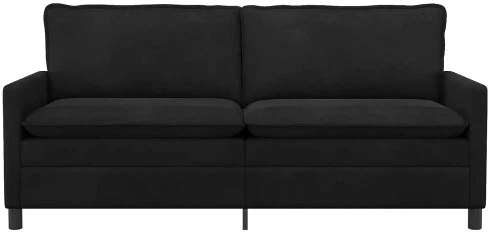 Sofa Juoda 196 x 81 x 87,5 cm Aksomas