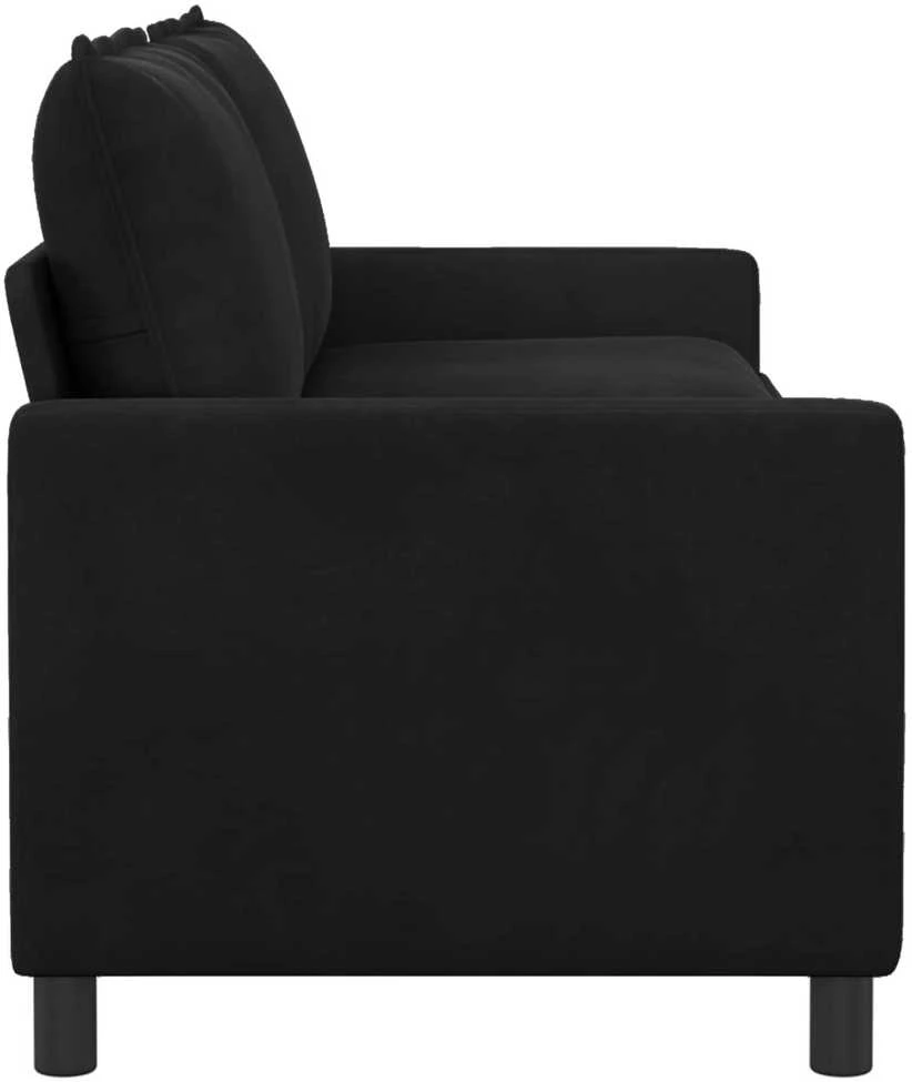 Sofa Juoda 196 x 81 x 87,5 cm Aksomas
