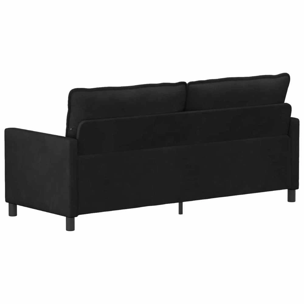 Sofa Juoda 196 x 81 x 87,5 cm Aksomas
