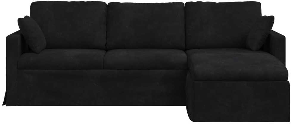 Sofa Juoda 228 x 134 x 80 cm Aksomas