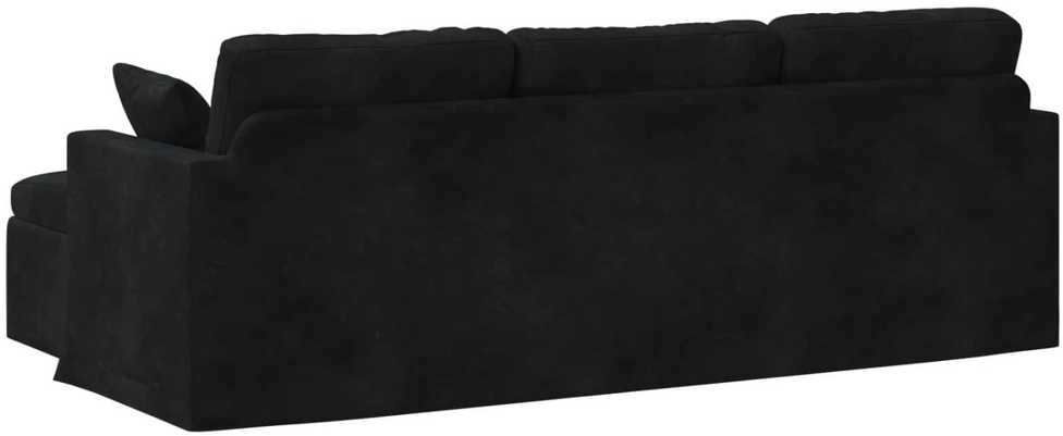 Sofa Juoda 228 x 134 x 80 cm Aksomas