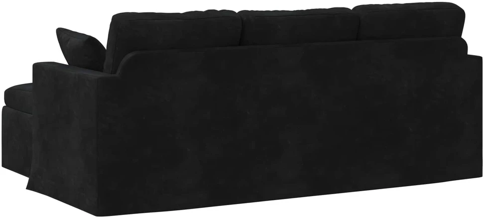Sofa Juoda 198 x 134 x 80 cm Aksomas