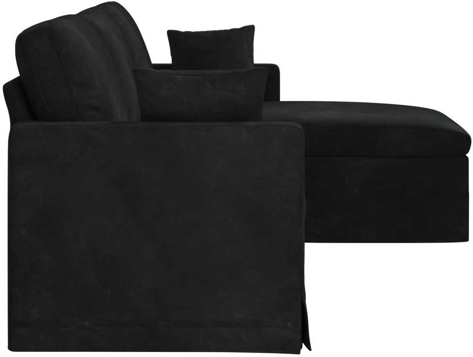 Sofa Juoda 228 x 134 x 80 cm Aksomas
