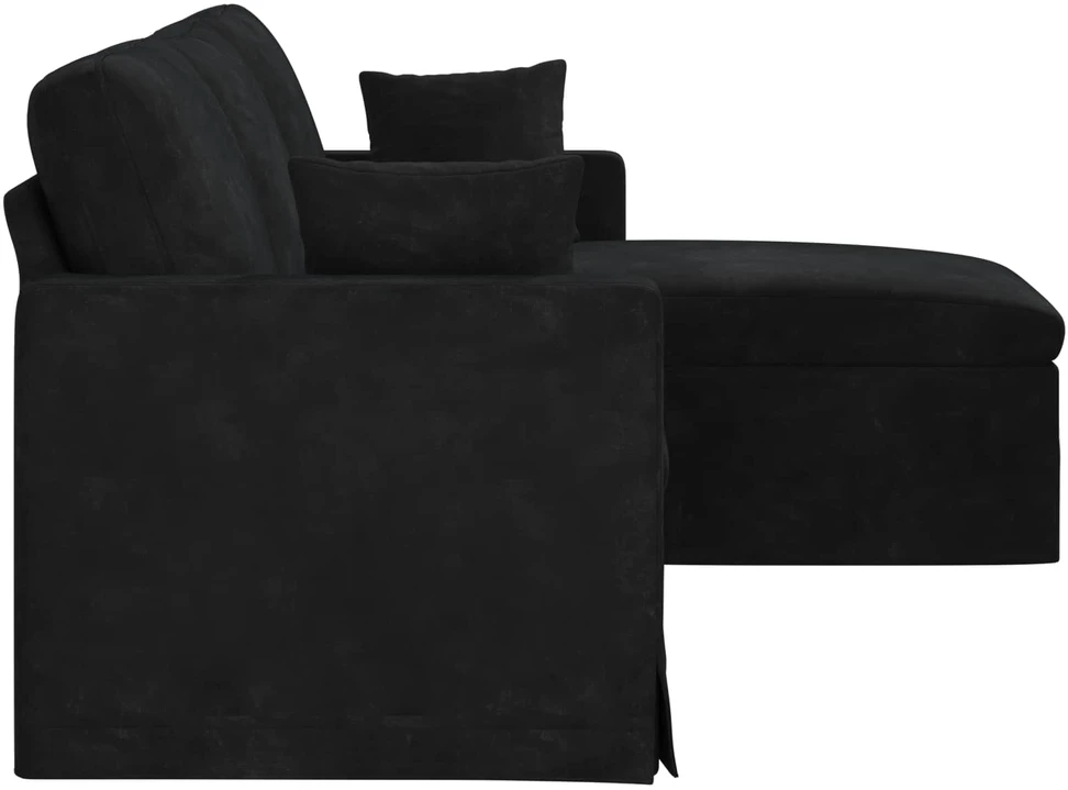 Sofa Juoda 198 x 134 x 80 cm Aksomas